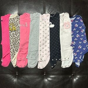 8 long sleeve onesies